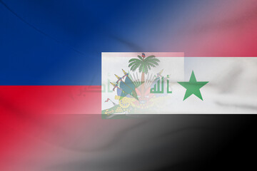 Haiti and Iraq political flag transborder relations IRQ HTI