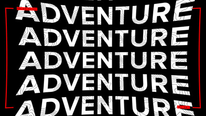 Adventure Topographic Title
