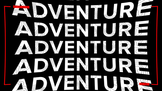 Adventure Topographic Title