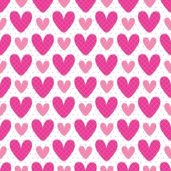 Pattern of heart icon Valentine's Day vector background Romantic seamless pattern cute love heart symbol