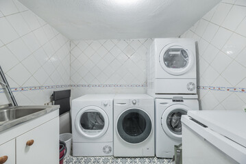 A room dedicated to laundry on the ground floor