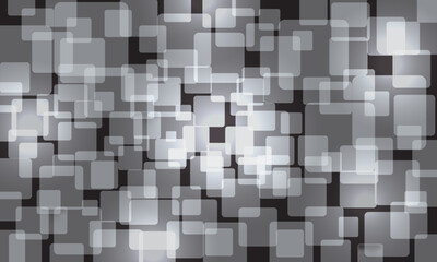 Vector Abstract transparent square with dark background.