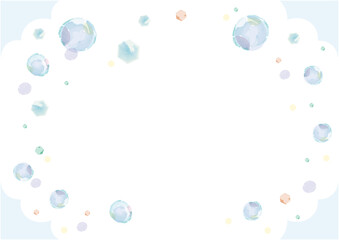 white bubble background