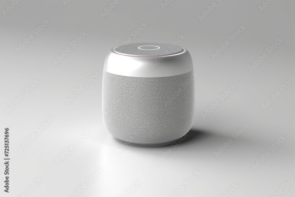Poster smart speaker. background with selective focus and copy space