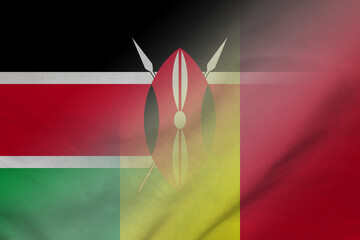 Kenya and Mali official flag international relations MLI KEN