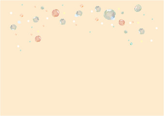 Orange background with bubbles