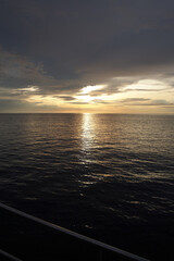 Sunset from a Sailboat on the Indian Ocean.