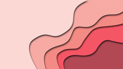 Modern abstract fluid colorful stylish wavy decorative white and green papercut background  Vector design