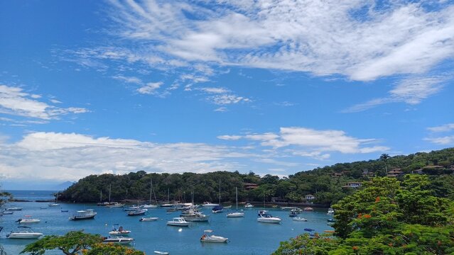 Boats at Praia da Azeda in B&uacute;zios - RJ, Brazil