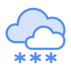 Scattered Snow Linear Color Style 