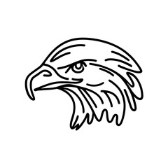 Obraz premium The bird doodling vector logo illustration png