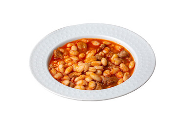 Turkish foods; dried bean, Beans with minced meat (kuru fasulye)