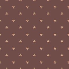 Medieval Seamless Pattren with Floral Motif