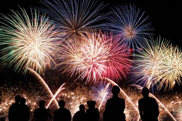 fireworks in the sky
