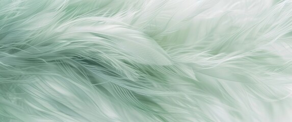 Fototapeta premium feather green background