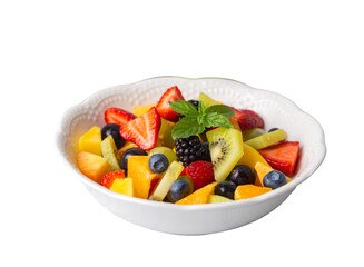 Fruit salad made from summer fruits