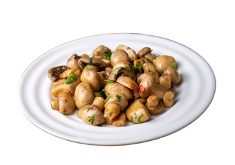 Saute delicious mushrooms (Turkish name; Mantar sote)