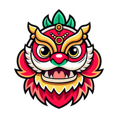 Lion Dance Unique Vector Design