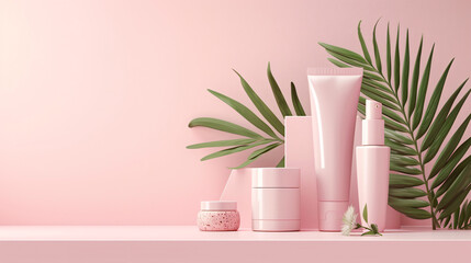 Presentation template for natural beauty products.