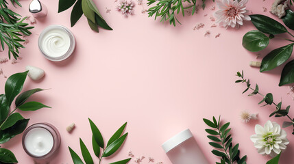 Presentation template for natural beauty products.
