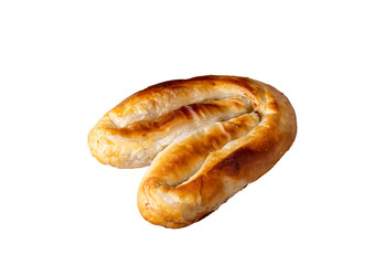 Turkish Kol Borek with minced meat serving