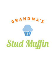 Grandma's Stud Muffin SVG Clipart Crafts SVG Vector