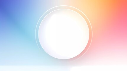 gradient white background with circle theme. generative ai