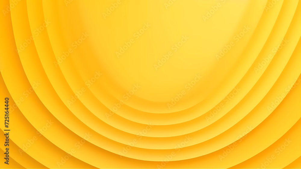 Poster yellow gradient background. smooth color combination of abstract circle paper cut. generative ai