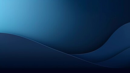 Dark blue gradient background. Smooth color combination of abstract circle paper cut. generative ai