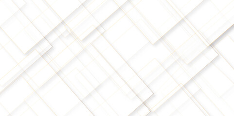 	
Modern Abstract white background design with layers of textured white transparent material in triangle and squares shapes. White color technology concept geometric line vector background.