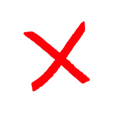 Obraz premium Red Cross Lines