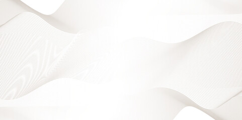Abstract gray and white blend wave lines and technology background. Background lines wave abstract stripe design. White background, mesh abstract, vector gradient line soft blend.	