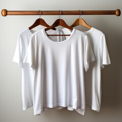 Plain T shirt hanger, place for text or logo 