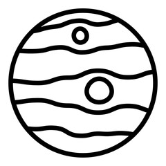 jupiter planet icon  © mnauliady