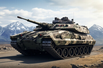 armoured infantry fighting vehicle 3D rendering