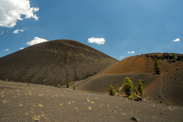 Cinder Cone Rises Over The Fantastic Lava Beds In Lassen