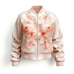 Advance fashion jacket isolated, mockup for design 