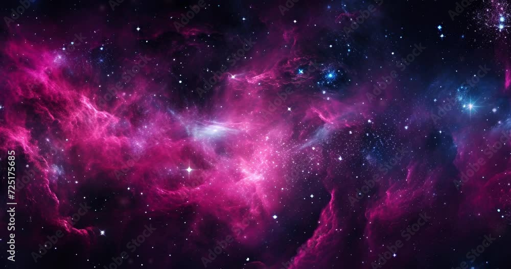 Wall mural galaxy and nebula background in outer space
