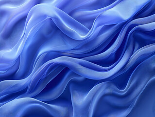 Obraz premium Blue satin fabric, red cloth for the background, texture flowing on wide background