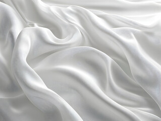 Obraz premium white silk fabric for background