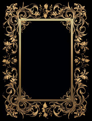 Gilded Black Book Covers,Printable Decorative Gilded Book Covers,KDP Cover Template
