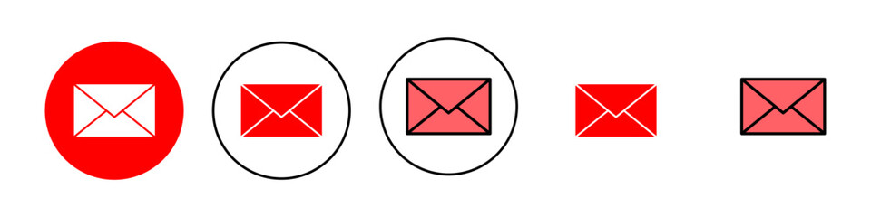 Mail icon set illustration. email sign and symbol. E-mail icon. Envelope icon