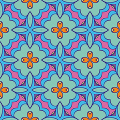 Fototapeta na wymiar pattern abstract flower batik pillow mat yoga