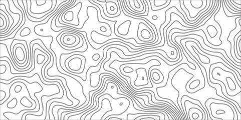 Obraz premium Abstract topographic contours map background. Modern design with White topographic wavy pattern. Geographic mountain relief. Black line paper curve topographic design