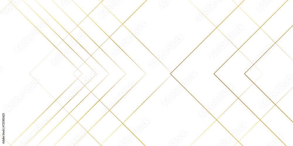 Poster Abstract colorful technology background with lines. Geometric squares in bright light. Modern minimal and clean white gold background with line. Futuristic geometric shape with realistic line template