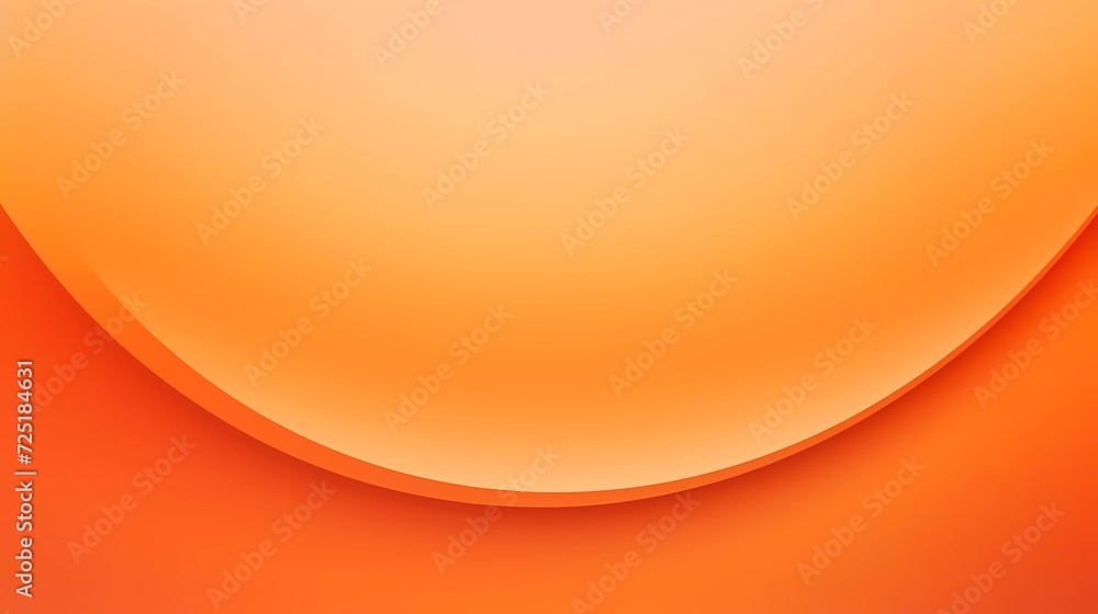 Poster orange gradient background. smooth color combination of abstract circle paper cut. generative ai