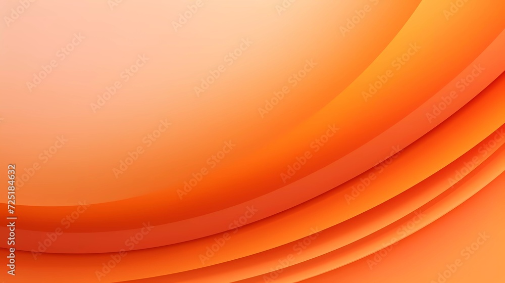 Poster orange gradient background. smooth color combination of abstract circle paper cut. generative ai
