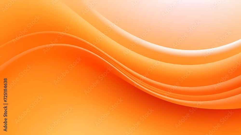 Poster orange gradient background. smooth color combination of abstract circle paper cut. generative ai