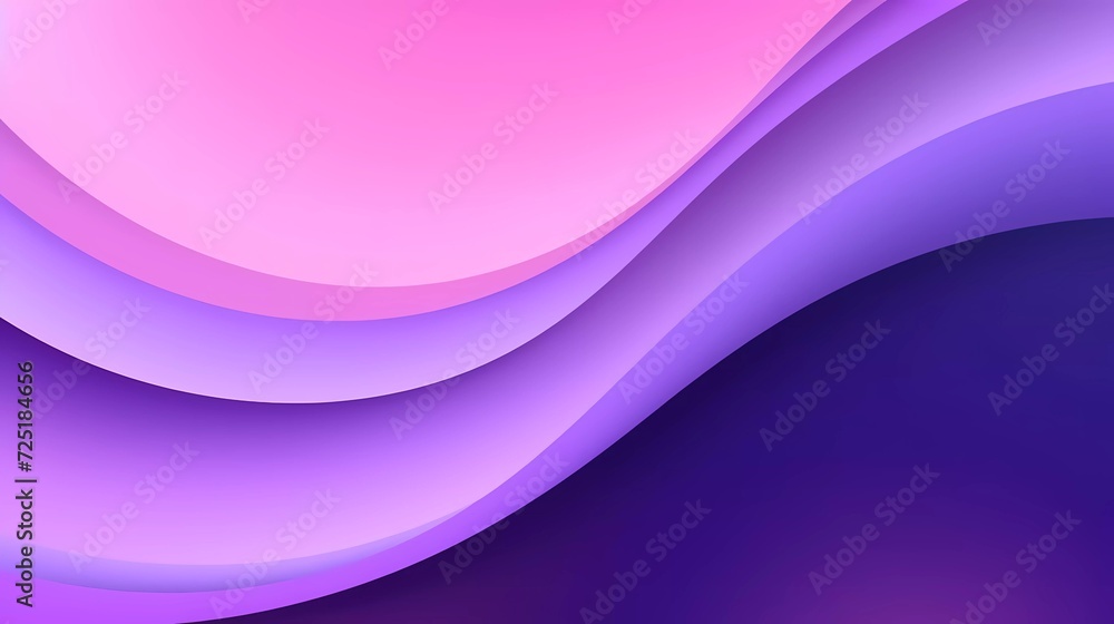 Poster purple gradient background. smooth color combination of abstract circle paper cut. generative ai
