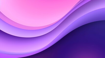 Purple gradient background. Smooth color combination of abstract circle paper cut. generative ai
